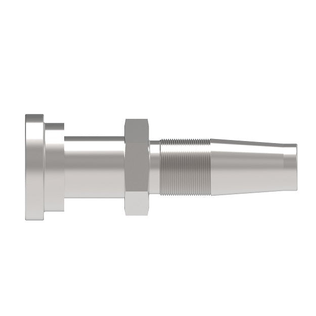 4675-24S Aeroquip by Danfoss | Braided Hose Reusable Fitting Nipple | -24 Code 61 Flange x -24 Reusable Hose End | Carbon Steel