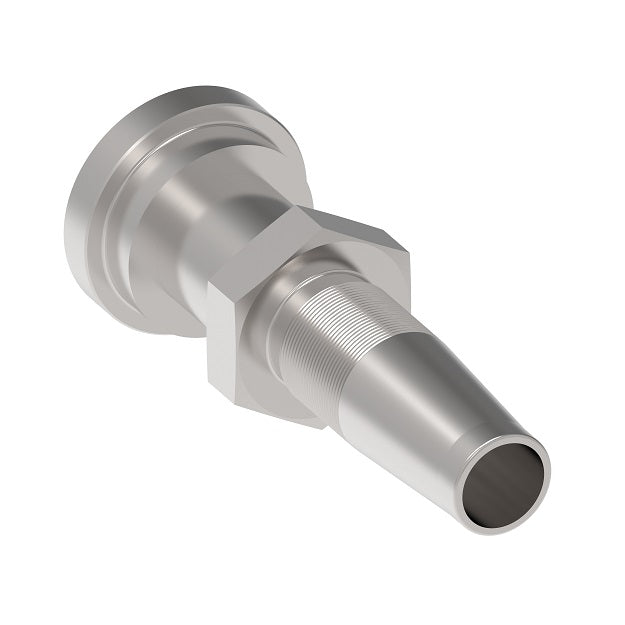 4675-32S Aeroquip by Danfoss | Braided Hose Reusable Fitting Nipple | -32 Code 61 Flange x -32 Reusable Hose End | Carbon Steel