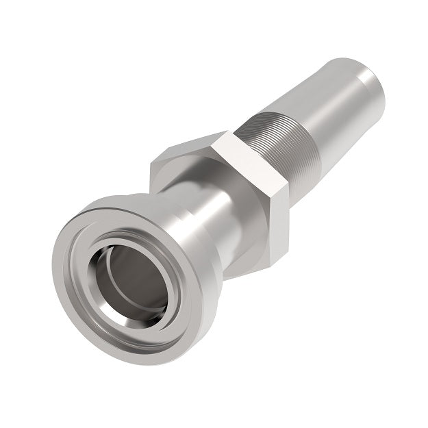 4675-24S Aeroquip by Danfoss | Braided Hose Reusable Fitting Nipple | -24 Code 61 Flange x -24 Reusable Hose End | Carbon Steel