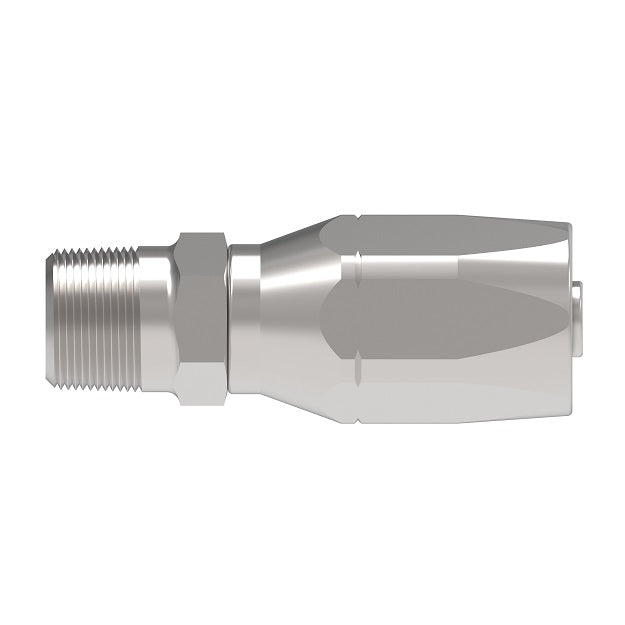 4729-12-12S Aeroquip by Danfoss | High Pressure 4 Light Spiral Reusable Hose Fitting | -12 Male NPTF x -12 Reusable Hose End | Carbon Steel