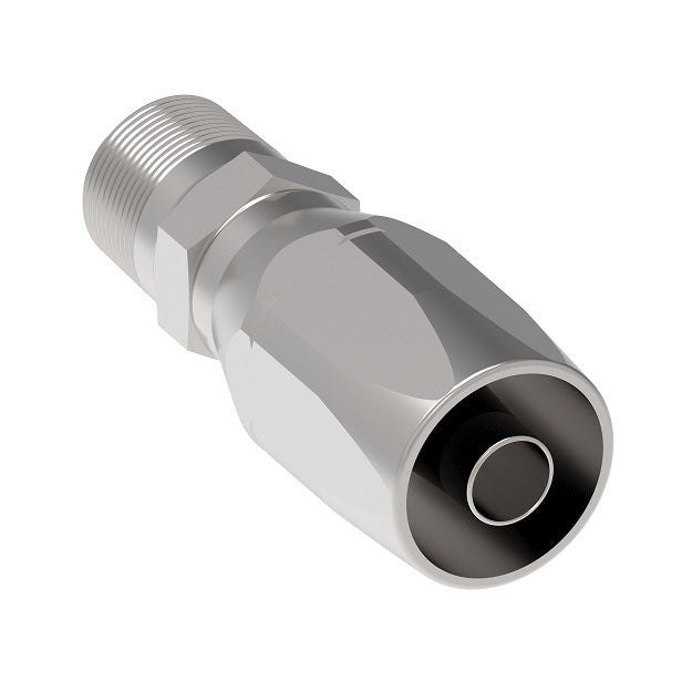 4729-12-12S Aeroquip by Danfoss | High Pressure 4 Light Spiral Reusable Hose Fitting | -12 Male NPTF x -12 Reusable Hose End | Carbon Steel