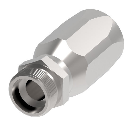 487-12-12S Aeroquip by Danfoss | 5400 Series | Male SAE 100R5 Low Air Inclusion Refrigerant Reusable Fitting | -12 Male SAE 100R5 Thread x -12 Hose Barb | Carbon Steel