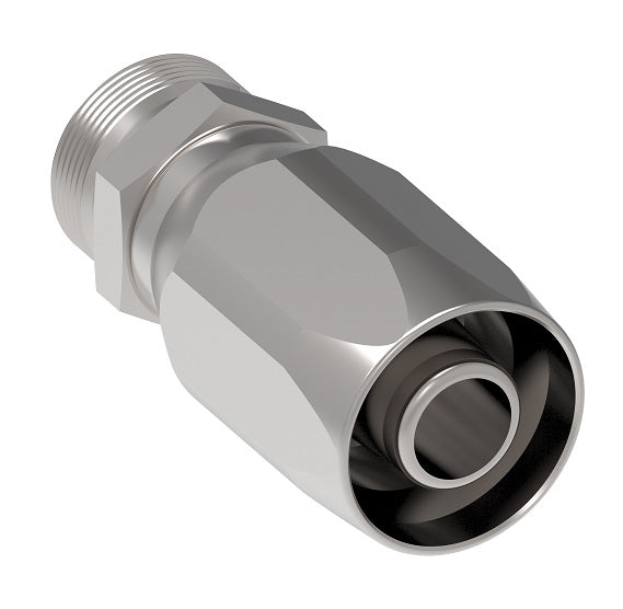 487-8-8S Aeroquip by Danfoss | 5400 Series | Male SAE 100R5 Low Air Inclusion Refrigerant Reusable Fitting | -08 Male Thread x -08 Hose Barb | Carbon Steel