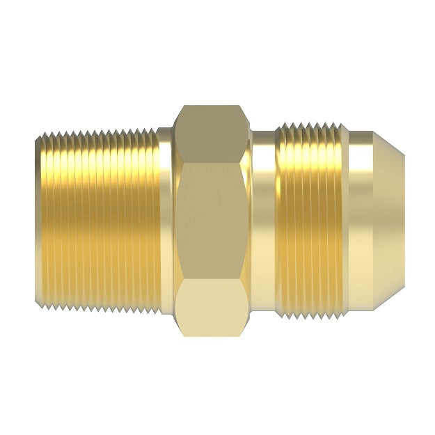 B-1012 Weatherhead by Danfoss | Everswage | Male Swage Fitting Adapter | 1-1/16 Male 37° JIC x 3/4" Male NPTF | Brass