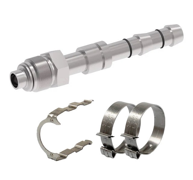 FF14199 Aeroquip by Danfoss | EZ Clip System Fitting Kit | Includes FJ3052-0808S Male O-Ring Short Pilot Fitting with FF14172 Clip & Cage Kit