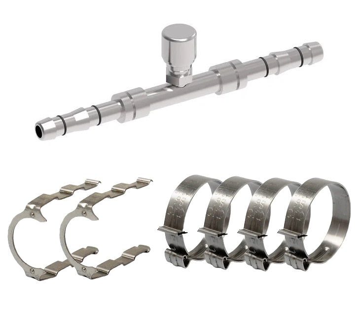 FF14230 Aeroquip by Danfoss | EZ Clip System Fitting Kit | Includes FJ3171-0606S Splicer (Switch Port) Fitting with FF13819 Clip & Cage Kit