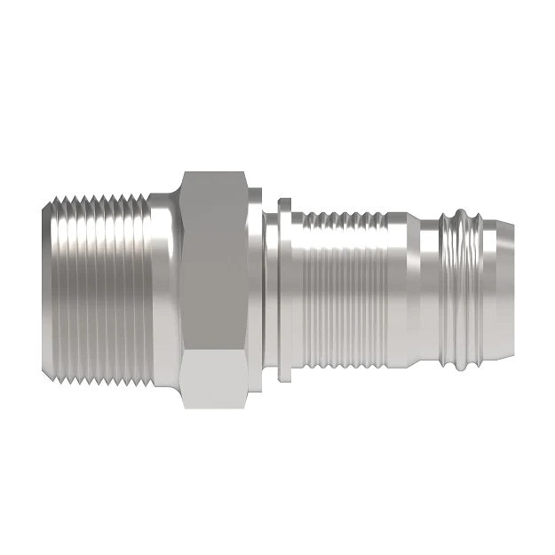 FC1349-1212S Aeroquip by Danfoss | PTFE Hose Crimp Fitting | Nipple Assembly | -12 Male Pipe x -12 Hose Barb | Carbon Steel