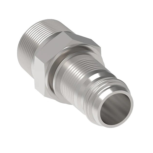 FC1349-2424S Aeroquip by Danfoss | PTFE Hose Crimp Fitting | Nipple Assembly | -24 Male Pipe x -24 Hose Barb | Carbon Steel