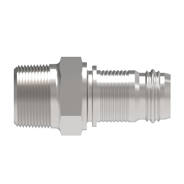 FC1349-0808-259 Aeroquip by Danfoss | PTFE Hose Crimp Fitting | Nipple Assembly | -08 Male Pipe x -08 Hose Barb | Stainless Steel