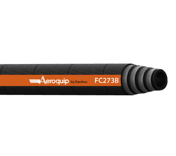 FC273B-12 Aeroquip by Danfoss | BRUISER Premium Ultra Abrasion Resistant 4-Spiral Wire Hydraulic Hose | SAE 100R13 | 0.75" ID