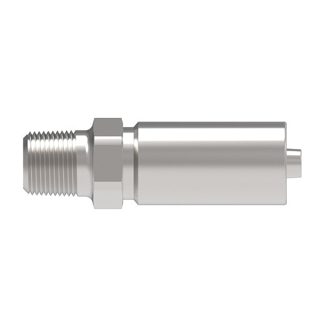 FC5805-0806S Aeroquip by Danfoss | Thermoplastic Hose Crimp Fitting | -08 Male NPTF x -06 Hose Barb | Carbon Steel