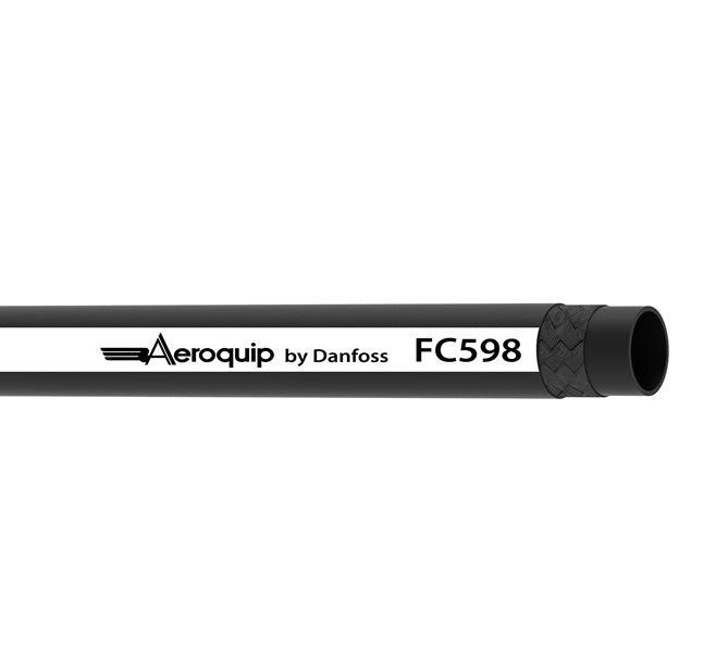 FC598-04 Aeroquip by Danfoss | AQP SOCKETLESS™ Single Textile Braid Hose | SAE 100R6 | 0.25" ID