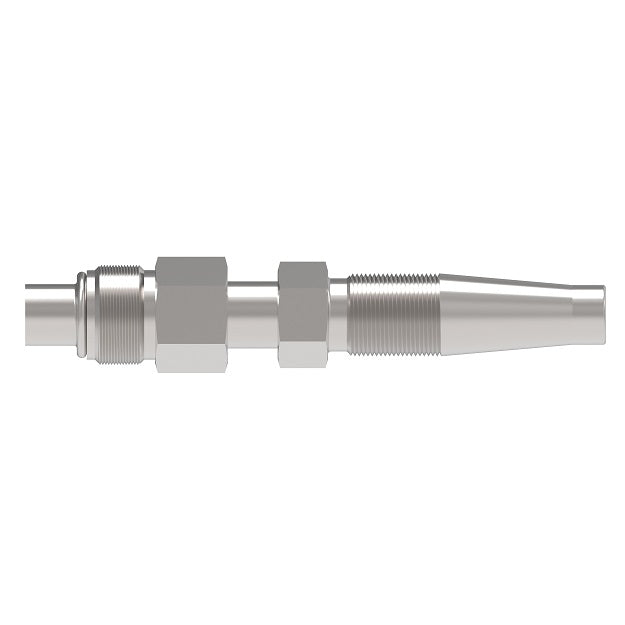 FC6049-1010S Aeroquip by Danfoss | Reusable Braided Fitting Nipple | -10 Male Tube-O x -10 Reusable Hose End | Carbon Steel