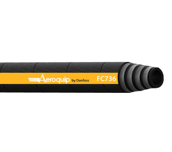 FC736-24 Aeroquip by Danfoss | BRUISER 4S Ultra Abrasion Resistant 4-Spiral Wire Hydraulic Hose | SAE 100R12 | 1.50" ID