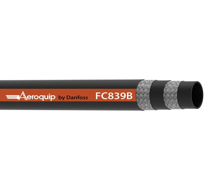 FC839B-16 Aeroquip by Danfoss | BRUISER Ultra-Abrasion Resistant 3000 PSI Constant Pressure Double Wire Braid Hydraulic Hose | SAE 100R17 | 1.00" ID