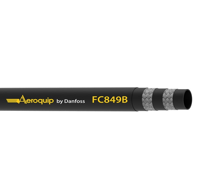 FC849B-04 Aeroquip by Danfoss | BRUISER 4000 PSI Constant Pressure Ultra Abrasion Resistant Double-Wire Braid Hydraulic Hose | SAE 100R19 | 0.25" ID