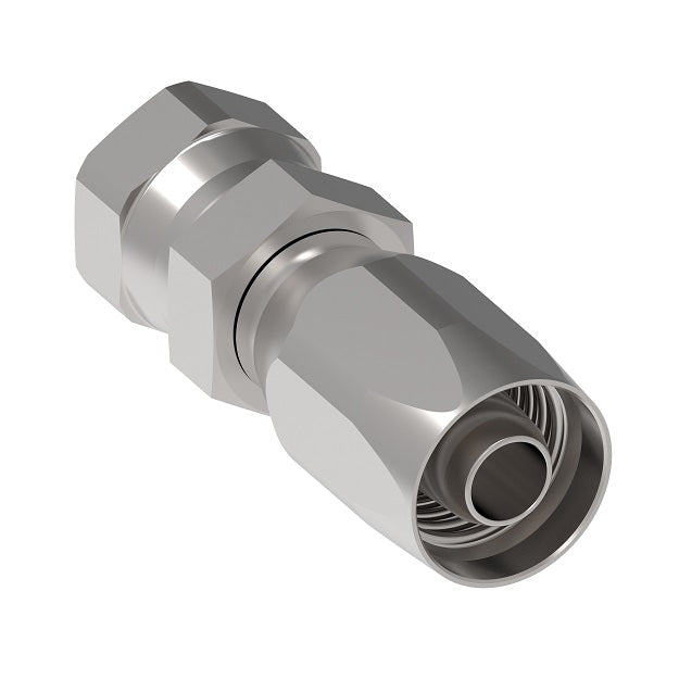 FC9210-1212S Aeroquip by Danfoss | Reusable Hose Fitting | -12 Female SAE 45° x -12 Reusable Hose End | Carbon Steel