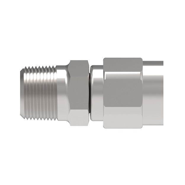 FC9212-0808S Aeroquip by Danfoss | Reusable Hose Fitting | -08 Male NPTF x -08 Reusable Hose End | Carbon Steel