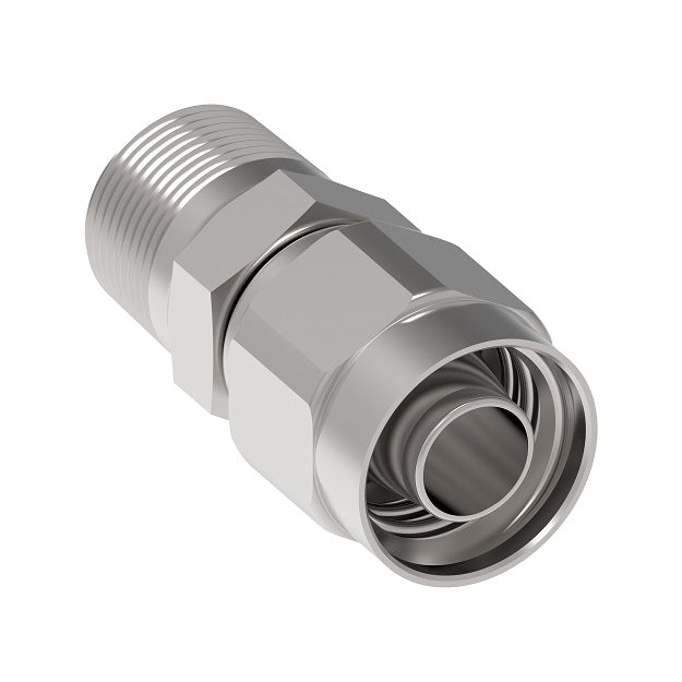 FC9212-0404S Aeroquip by Danfoss | Reusable Hose Fitting | -04 Male NPTF x -04 Reusable Hose End | Carbon Steel