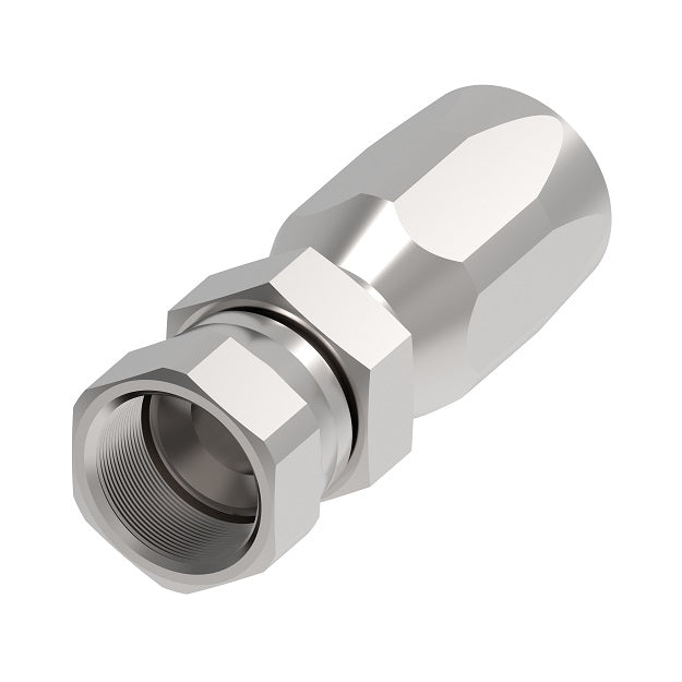 FC9215-0808S Aeroquip by Danfoss | Reusable Hose Fitting | -08 Female 37° JIC x -08 Reusable Hose End | Carbon Steel