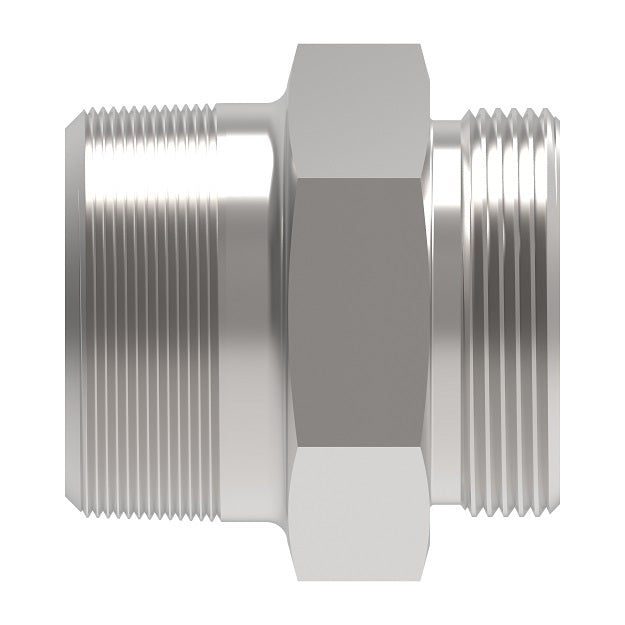 FF1093-2424S Aeroquip by Danfoss | NPTF to ORB Adapter | -24 Male NPTF x -24 Male O-Ring Boss | Carbon Steel