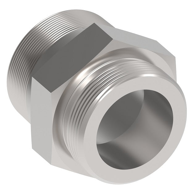 FF1093-2424S Aeroquip by Danfoss | NPTF to ORB Adapter | -24 Male NPTF x -24 Male O-Ring Boss | Carbon Steel