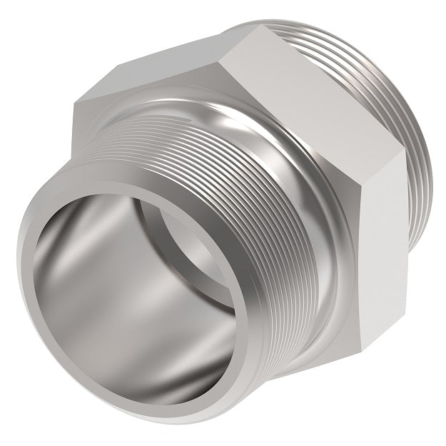 FF1093-2424S Aeroquip by Danfoss | NPTF to ORB Adapter | -24 Male NPTF x -24 Male O-Ring Boss | Carbon Steel