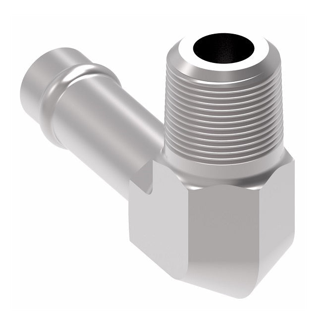 FF1162-0406S Aeroquip by Danfoss | External Pipe/Hose Connector 90° Elbow Adapter | -04 Male NPTF x -06 Hose Connector | Steel