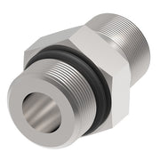 FF1796-0806S Aeroquip by Danfoss | ORB/NPTF External Pipe Adapter | 1/2" Male O-Ring Boss x 3/8" Male NPTF | Carbon Steel