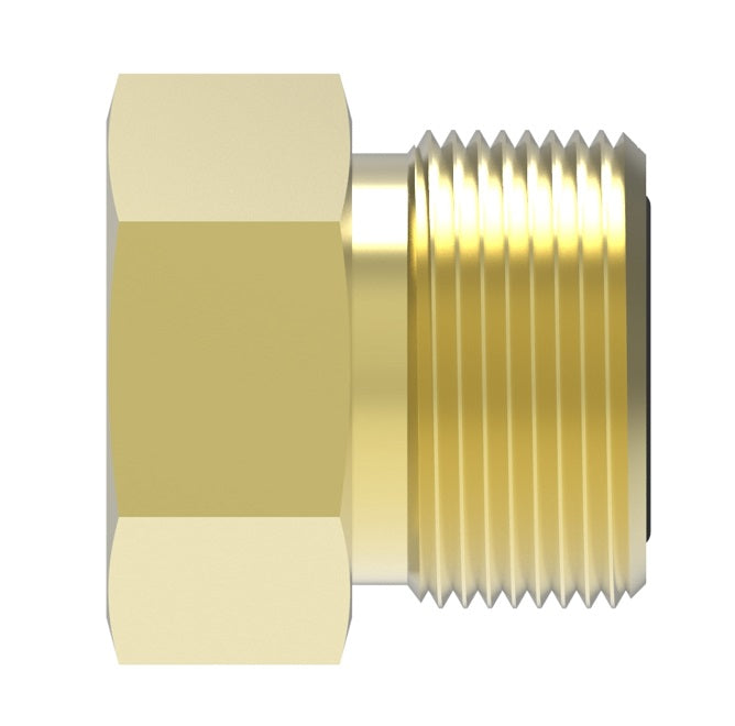 FF1851T1-0606B by Danfoss | ORS Male Tube Adapter | 11/16" Male O-Ring Face Seal x 3/8" Tube OD | Brass