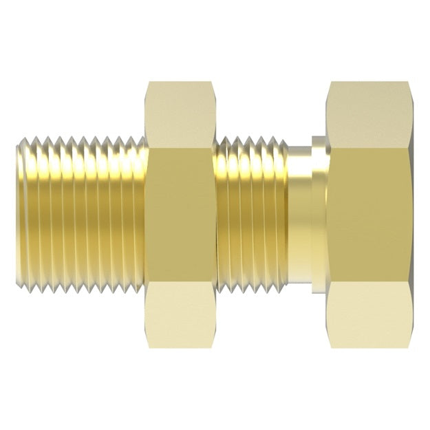 FF1922T1-0606B Aeroquip by Danfoss | ORS Male Braze Adapter | 11/16" Male O-Ring Face Seal x 3/8" Tube OD | Brass