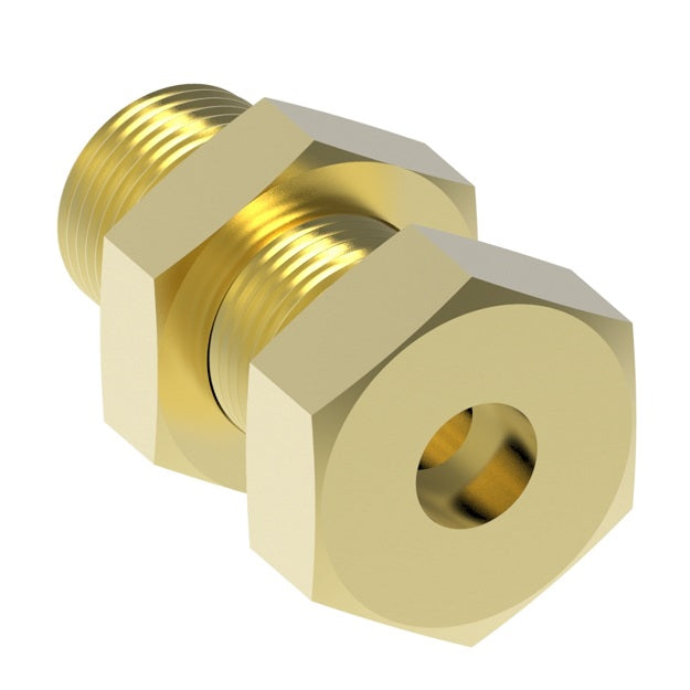 FF1922T1-1214B Aeroquip by Danfoss | ORS Male Braze Adapter | 1-3/16" Male O-Ring Face Seal x 7/8" Tube OD | Brass