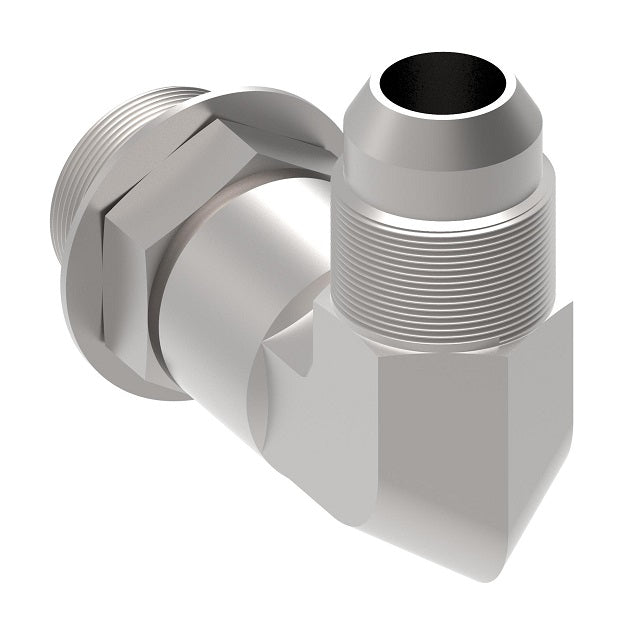 FF3910-1212S Aeroquip by Danfoss | SAE ORB/JIC 37° Long Adapter | 90° Elbow | -12 Male SAE O-Ring Boss x -12 Male 37° JIC | Carbon Steel