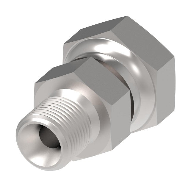 FF4179-0806S Aeroquip by Danfoss | 37° JIC / BSPP Swivel Adapter | -08 Female 37° JIC Swivel x -06 Male BSPP | Carbon Steel