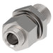 FF4185-0804-2S Aeroquip by Danfoss | NPTF Bulkhead Coupling Adapter | -08 Male NPTF x -04 Female NPTF (2.53" Length) | Carbon Steel