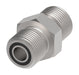 FF4269T1616S Aeroquip by Danfoss | ORFS/ BSPP Male Captive Seal Adapter | -16 Male O-Ring Face Seal x -16 Male BSPP | Carbon Steel