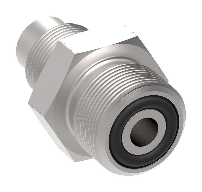 FF4272T0404S Aeroquip by Danfoss | JIC/ORFS Male Adapter | -04 Male JIC  x -04 Male O-Ring Face Seal | Carbon Steel