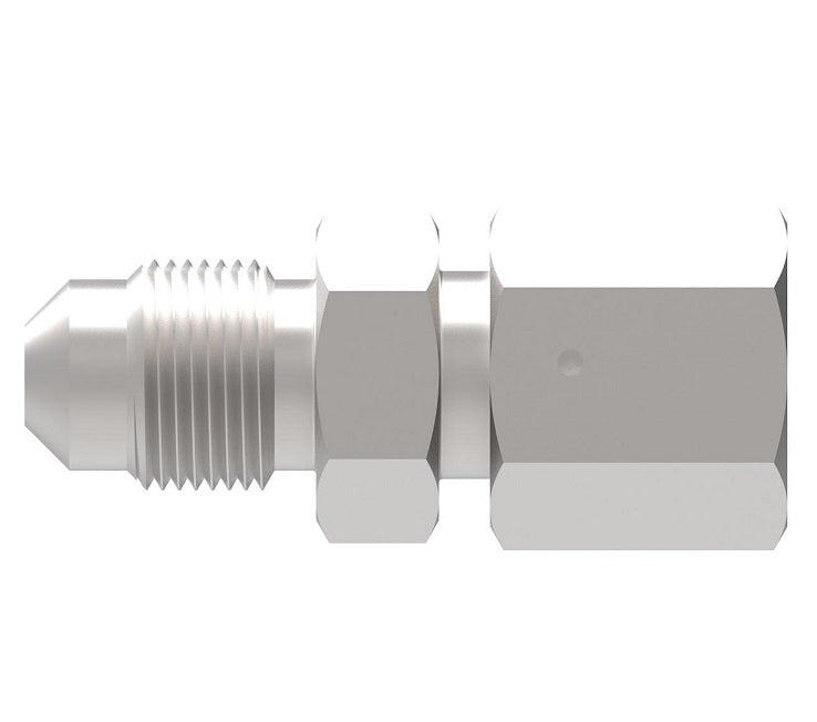 FF4281-0618S Aeroquip by Danfoss | JIC 37° Cone/Metric 24° Cone Adapter | -06 Male 37° JIC x M18 Female 24° Metric | Carbon Steel