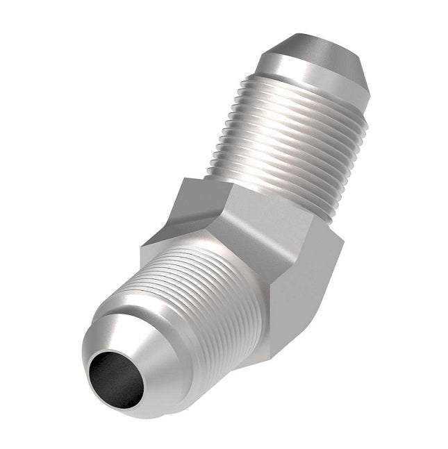 FF4308-1212S Aeroquip by Danfoss | 37° JIC/37° JIC Adapter | 45° Elbow | -12 Male 37° JIC x -12 Male 37° JIC | Carbon Steel