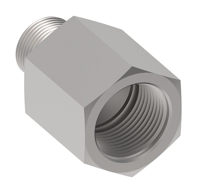 FF4321-1620S Aeroquip by Danfoss | BSPP 60° Cone/BSPP Adapter | -16 Male BSPP 60° x -20 Female BSPP | Carbon Steel