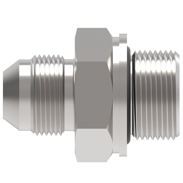 FF4330-0612S Aeroquip by Danfoss | 37° JIC/Metric O-Ring Adapter | -06 Male 37° JIC x M12 Male Metric | Carbon Steel