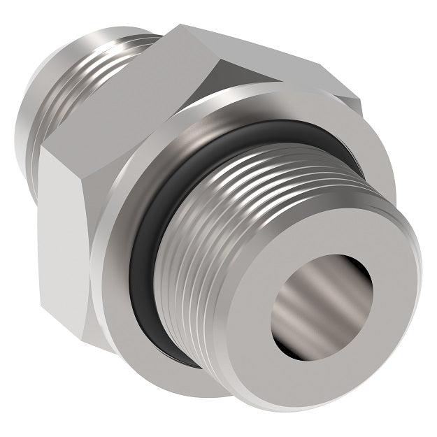 FF4330-0816S Aeroquip by Danfoss | 37° JIC/Metric O-Ring Adapter | -08 Male 37° JIC x M16 Male Metric | Carbon Steel