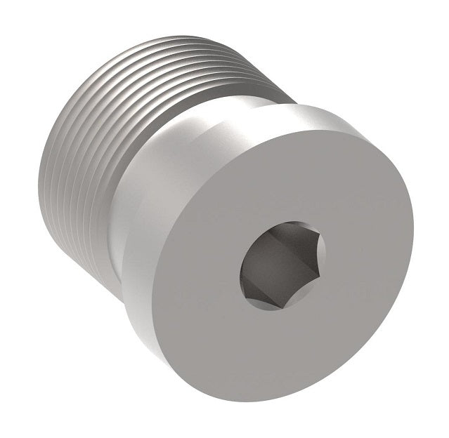 FF91572-20S Aeroquip by Danfoss | BSPP Captive Seal Hollow Hex Plug | -20 Male BSPP | Carbon Steel