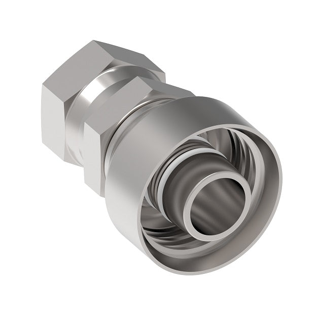 FJ3901-1212S Aeroquip by Danfoss | A/C Refrigeration Hose Fitting | -12 Female 37° JIC Swivel x -12 Hose Barb | Carbon Steel