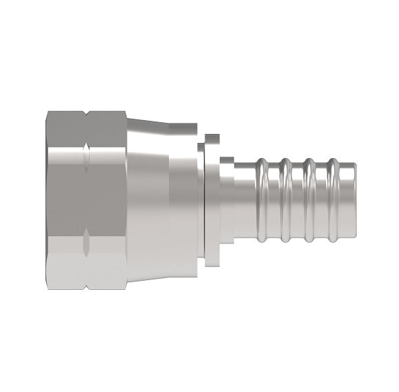 FJ4629-1008S Aeroquip by Danfoss | Reusable Engine Fitting Nipple | -10 Female SAE 45° x -08 Reusable Hose End | Carbon Steel