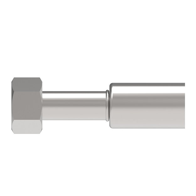 FJ5189-06-1012S Aeroquip by Danfoss | Crimp Hose Fitting | -10 Female SAE 45° x -12 Hose Barb | Carbon Steel