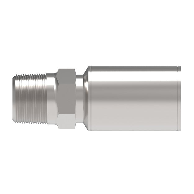 FJ9121-0606S Aeroquip by Danfoss | Field Crimp Hose Fitting | -06 Male NPTF x -06 Hose Barb | Carbon Steel