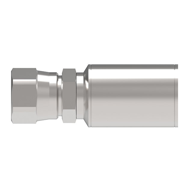 FJ9122-0808S Aeroquip by Danfoss | Field Crimp Hose Fitting | -08 Female 37° JIC Swivel x -08 Hose Barb | Carbon Steel