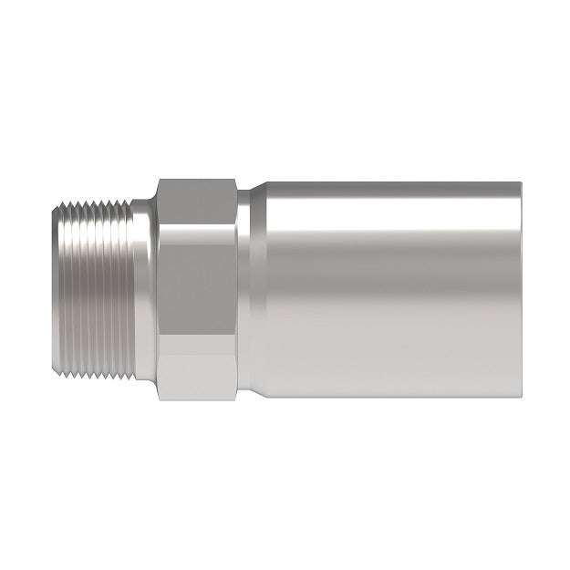 FJ9372-1212S Aeroquip by Danfoss | Swage Hose Fitting | Complete Fitting | -12 Male NPTF x -12 Hose Barb | Carbon Steel