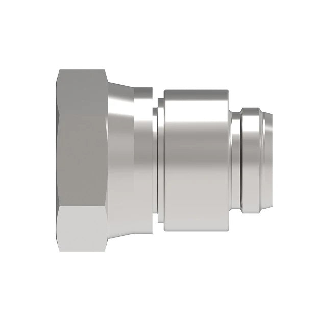 FJ9587-1212S Aeroquip by Danfoss | PTFE Hose Crimp Fitting | Complete Fitting | -12 Female 37° JIC Swivel x -12 Hose Barb | Carbon Steel